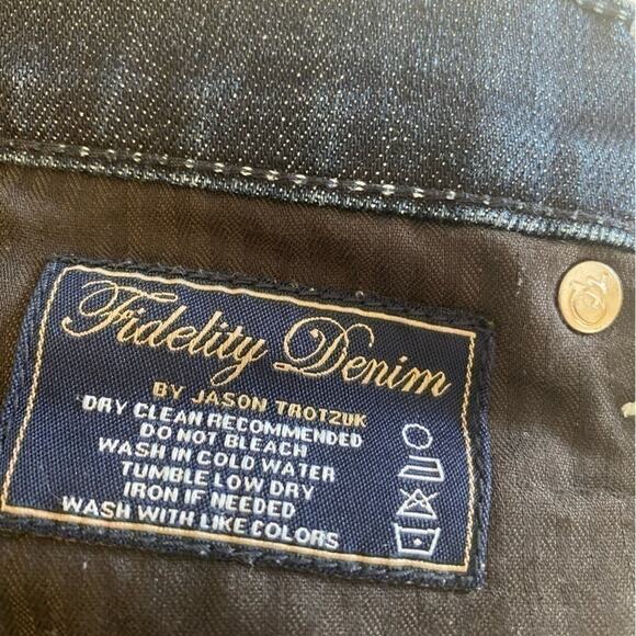 Anthropologie Fidelity Denim Medium Wash Straight Leg Cotton Jean Capris USA 27 - Picture 7 of 8